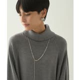 バイパチバイカラーモックネックニットワンピース | AMERICAN HOLIC | 詳細画像5 