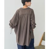 シアーバックギャザーリボンシャツ | AMERICAN HOLIC | 詳細画像5 