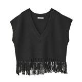 裾フリンジニットショートベスト | AMERICAN HOLIC | 詳細画像21