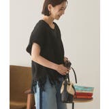 裾フリンジニットショートベスト | AMERICAN HOLIC | 詳細画像9