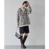 アソート柄シャギーニットカーディガン | AMERICAN HOLIC | 詳細画像17