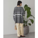 アソート柄シャギーニットカーディガン | AMERICAN HOLIC | 詳細画像7