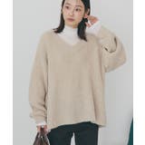 アイボリー | ミニシャギーラメニットプルオーバー | AMERICAN HOLIC