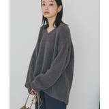 チャコールグレー | ミニシャギーラメニットプルオーバー | AMERICAN HOLIC