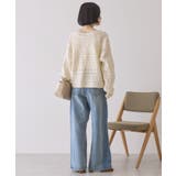 【前後2WAY】レース透かし編みニットカーディガン | AMERICAN HOLIC | 詳細画像7 