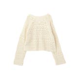 【前後2WAY】レース透かし編みニットカーディガン | AMERICAN HOLIC | 詳細画像22 