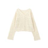 【前後2WAY】レース透かし編みニットカーディガン | AMERICAN HOLIC | 詳細画像29 