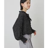 【イージーケア】ドット柄ボウタイブラウス | AMERICAN HOLIC | 詳細画像10 