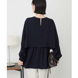 【イージーケア】Wクロスティアードブラウス | AMERICAN HOLIC | 詳細画像4 