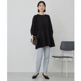 DOTジャガードティアードブラウス | AMERICAN HOLIC | 詳細画像6 