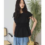 【接触冷感】シャーリングショルダーリボンプルオーバー | AMERICAN HOLIC | 詳細画像2