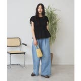 【接触冷感】シャーリングショルダーリボンプルオーバー | AMERICAN HOLIC | 詳細画像5
