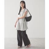 【接触冷感】フレンチスリーブフレアスキッパーブラウス | AMERICAN HOLIC | 詳細画像14