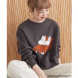 【WEB限定】Moomin フロッキープリント裏毛プルオーバー | AMERICAN HOLIC | 詳細画像9