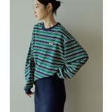 ネイビー | PENNEY'S レトロボーダーロングTシャツ | AMERICAN HOLIC