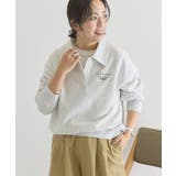 杢ホワイト | 【BEVERLY HILLS POLO CLUB】裏毛ポロスウェット | AMERICAN HOLIC