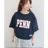 ネイビー | 【RUSSELL×PENN】半袖スウェット | AMERICAN HOLIC