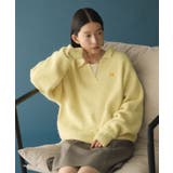イエロー | 【RUSSELL】襟付きスキッパーニット | AMERICAN HOLIC