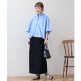 【WEB限定】【接触冷感・UVカット】ギャザーリボンスリーブ半袖シャツ | AMERICAN HOLIC | 詳細画像20 