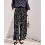 ブラック | 【WEB限定】アソートギャザー柄パンツ | AMERICAN HOLIC