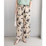 ベージュ | 【WEB限定】アソートギャザー柄パンツ | AMERICAN HOLIC