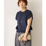 【WEB限定】接触冷感ラメフレンチスリーブニットプルオーバー | AMERICAN HOLIC | 詳細画像9