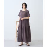 【WEB限定】サッカーティアードワンピース＜丈違い＞【UVカット イージーケア】 | AMERICAN HOLIC | 詳細画像12 