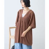 【WEB限定】前後2WAYVネックシャーリングチュニックブラウス【吸水速乾 イー… | AMERICAN HOLIC | 詳細画像9