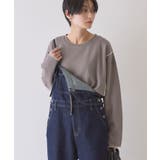 チャコールグレー | 【WEB限定】ワッフル配色メロープルオーバー | AMERICAN HOLIC