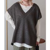 【WEB限定】ラメ入りVネックニットベスト | AMERICAN HOLIC | 詳細画像11 