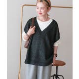【WEB限定】ラメ入りVネックニットベスト | AMERICAN HOLIC | 詳細画像2 