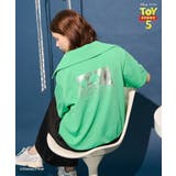 ライトグリーン | 【TOY STORY 5】ハーフZIPプルオーバー | AMERICAN HOLIC