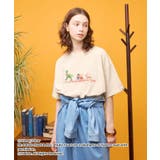 ベージュ | 【TOY STORY】ヴィンテージ加工グラフィックTシャツ | AMERICAN HOLIC