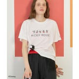 オフホワイト | 【Mickey&Friends】ビンテージ加工アソートプリントTシャツ | AMERICAN HOLIC