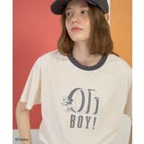 ライトベージュ | 【Mickey&Friends】ビンテージ加工アソートプリントTシャツ | AMERICAN HOLIC