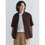 ブラウン | レーヨントロミオープンカラーシャツ | CRAFT STANDARD BOUTIQUE