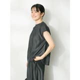 やわらかデニム風フレンチスリーブブラウス | CRAFT STANDARD BOUTIQUE | 詳細画像3