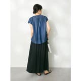 やわらかデニム風フレンチスリーブブラウス | CRAFT STANDARD BOUTIQUE | 詳細画像16