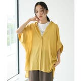 イエロー | ヴィンテージボイルミルフィーユレギュラーカラーシャツチュニック | CRAFT STANDARD BOUTIQUE