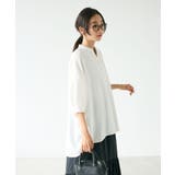 バンドカラーバックタック5分袖ブラウス | CRAFT STANDARD BOUTIQUE | 詳細画像14 
