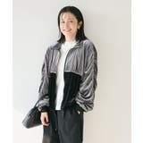 グレー | ベロアパイピングデザインジャケット | CRAFT STANDARD BOUTIQUE