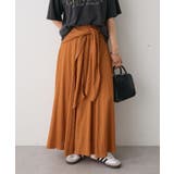 オレンジ | ツイストベルトフレアスカート | CRAFT STANDARD BOUTIQUE