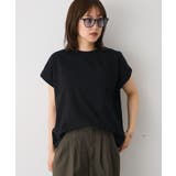 ブラック | カットクレープクルーネックTシャツ | CRAFT STANDARD BOUTIQUE