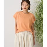 オレンジ | カットクレープクルーネックTシャツ | CRAFT STANDARD BOUTIQUE