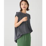 チャコールグレー | レイヤード風ピグメントカットチュニック | CRAFT STANDARD BOUTIQUE