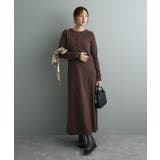 ブラウン | 2点セット/リブレイヤードワンピース | CRAFT STANDARD BOUTIQUE