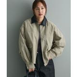 ライトカーキ | フェイクレザー衿ブルゾン | CRAFT STANDARD BOUTIQUE