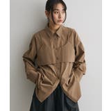ブラウン | ビスチェレイヤード風シャツ | CRAFT STANDARD BOUTIQUE