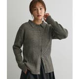 ミックスカラーポロ襟ニットカーディガン | CRAFT STANDARD BOUTIQUE | 詳細画像1