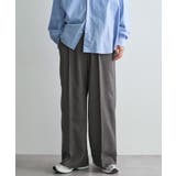 グレー | ウールライクポリツイルワイドパンツ | CRAFT STANDARD BOUTIQUE